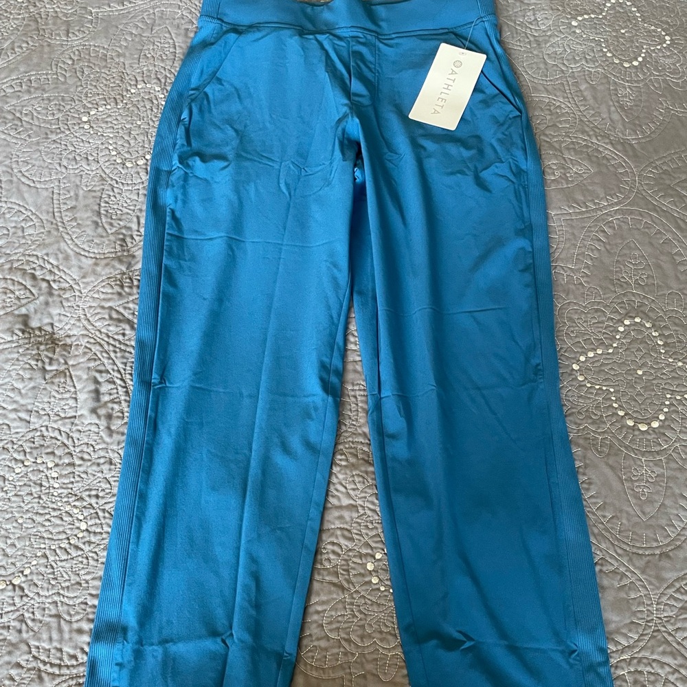 NWT Athleta Brooklyn Mid Rise Ankle Pant - dark lapis blue